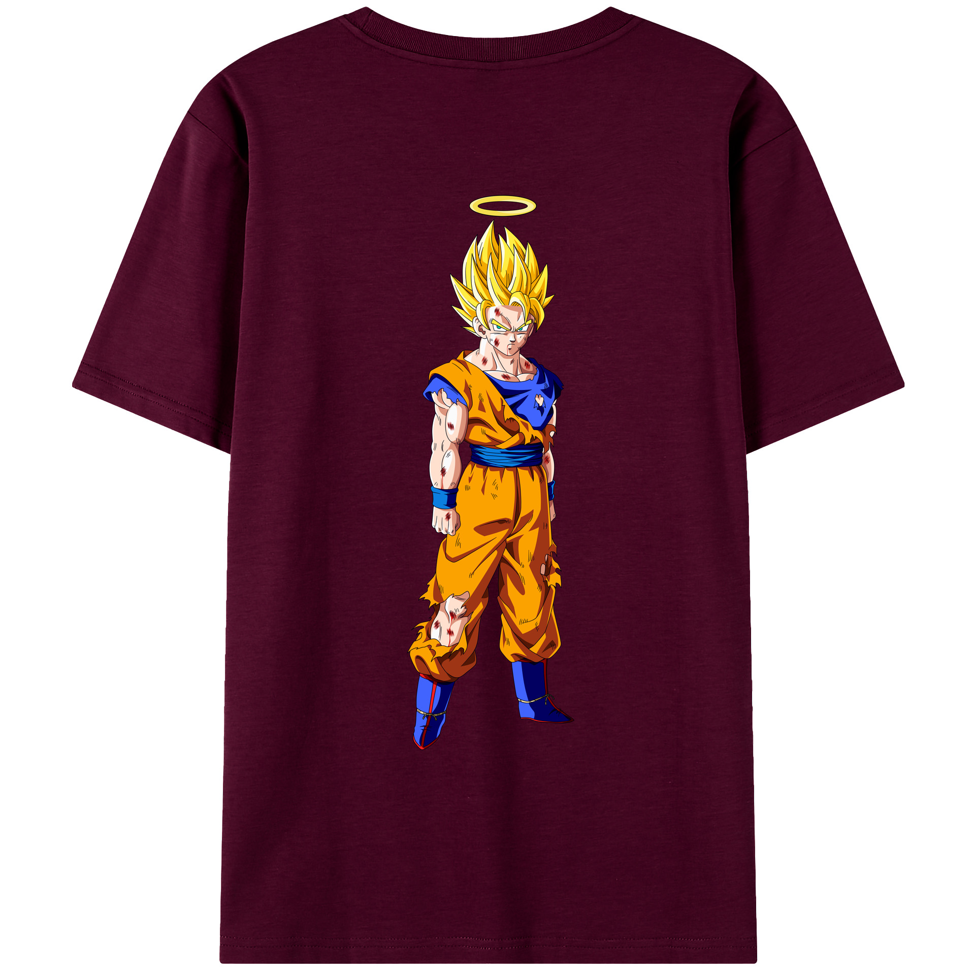 （画像用） ドラゴンボール 孫悟空（そん ごくう）Son Goku カカロット DRAGON BALL Kakarotto レディース半袖Tシャツ(バックプリント)